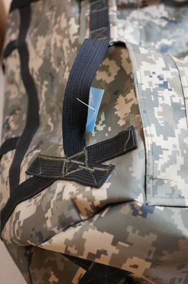 Тактическая сумка баул, камуфляж пиксель зеленый объем 100 л | Зображення 2