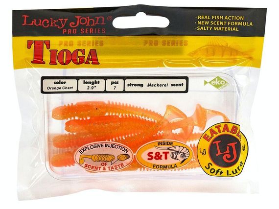 Виброхвост Lucky John Лаки Джон Tioga 2.9" T26 7шт | Зображення 1