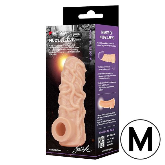 Насадка на член Kokos Nude Sleeve NS 004 M | Зображення 2