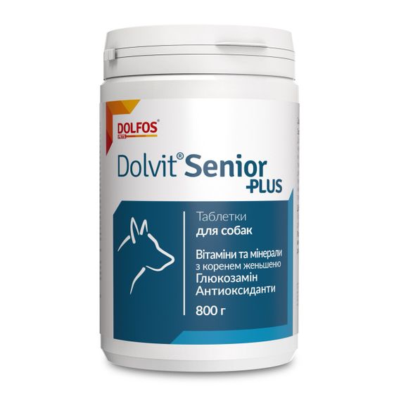 Вітаміни для літніх собак Dolvit Senior Plus 510 табл