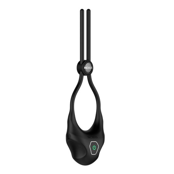 Ерекційне кільце Nexus FORGE Vibrating Adjustable Lasso Black з потужною вібрацією для чоловіків | Зображення 5