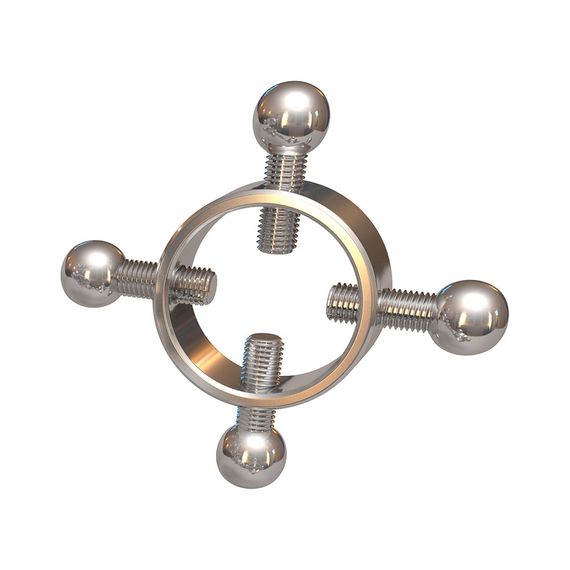 Затискачі на соски Chisa Sins Metal з чотирма болтами sexstyle | Зображення 3