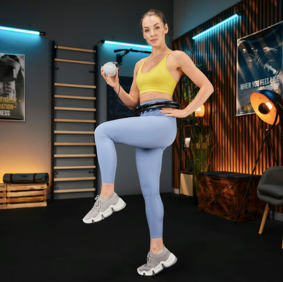 Хулахуп Trex Sport TX-010CHH массажный с утяжелителем черный | Зображення 2