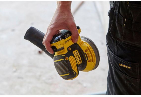 Шліфмашина ексцентрикова акумуляторна безщіткова STANLEY FATMAX SFMCW220D1S | Зображення 5
