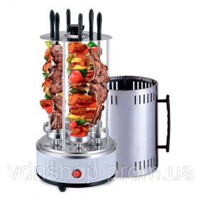 Шашличниця DOMOTEC MS-7782 нержавіюча сталь 1000 Вт 6 шампурів UV-18