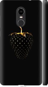 Чохол на Xiaomi Redmi Note 4X Чорна полуниця "3585m-951-24368"