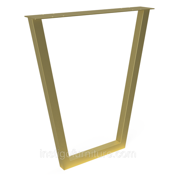Комплект опор для столу з металу 630×100mm, H=730mm (профільна труба: 40x40mm) Золото | Зображення 4
