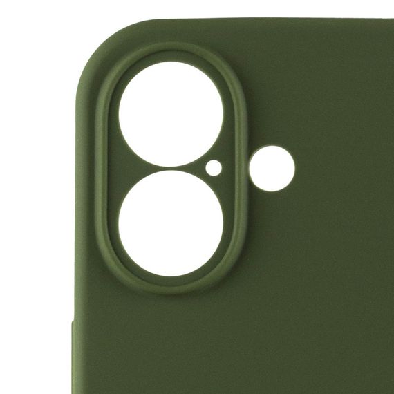 Чохол Silicone Case Full Camera Protective (AA) для Apple iPhone 16 (6.1") Зелений / Dark Olive | Зображення 4