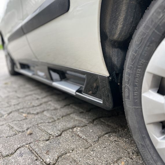 Боковые пороги Sorento тип (EuroCap) для Fiat Doblo III 2010-2022 гг | Зображення 1