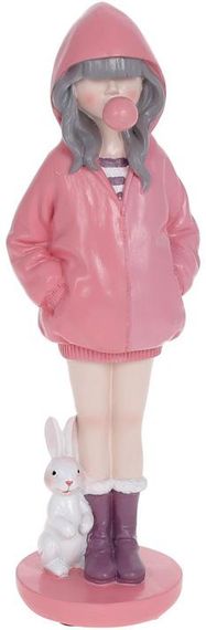 Статуэтка Девочка с Кроликом Pink 7.5х9х26см