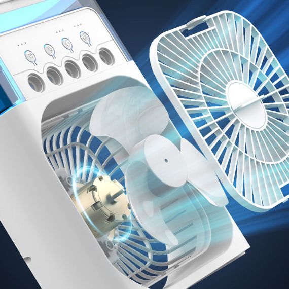 Настільний вентилятор Spray Fan-B 2in1 з регулюванням кута нахилу і водяним охолодженням White | Зображення 2