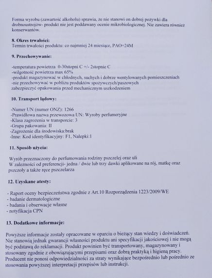 Апиаром (для ароматизации ульев и объединения пчелиных семей), 500 мл. Польша | Зображення 4