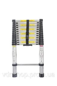 Лестница телескопическая LN-2,7/2,7 м (Профессиональная) нержавейка