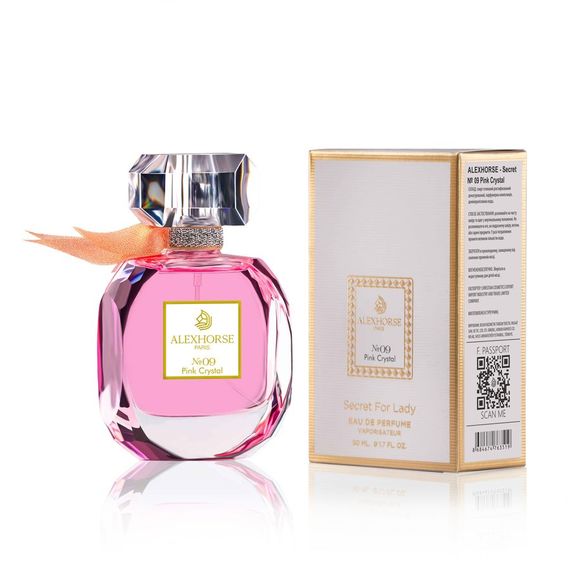 Парфумована вода для жінок ALEX HORSE Pink Crystal  Secret For Lady 50 ml AS-09