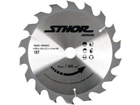 Диск пильный по дереву Ø-185/20х2,2мм 18 зубов Польша STHOR-08828