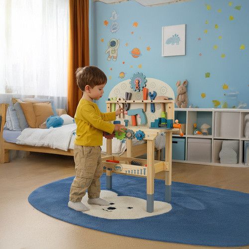 Дитяча майстерня з дерев'яними інструментами 3в1 KRUZZEL 26546 | Зображення 9