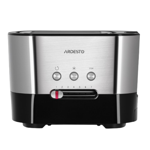 Тостер 1000W сріблястий/чорний T-K210 Steel Collection Ardesto | Зображення 3