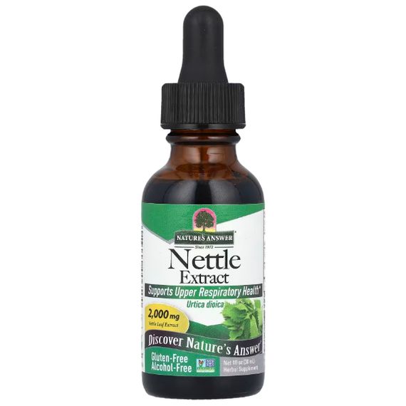 Комплекс для здоров'я передміхурової залози Nature's Answer Nettle Extract 2000 mg Alcohol-Free 30 ml /15 servings/