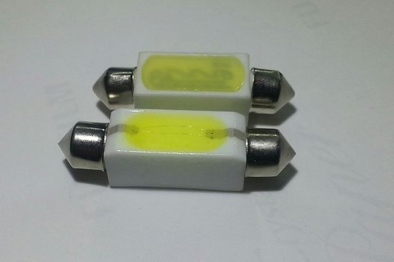 Світлодіодна софітна автолампа T10, 40-42 mm, (35 Lm) ceramic lamp | Зображення 2