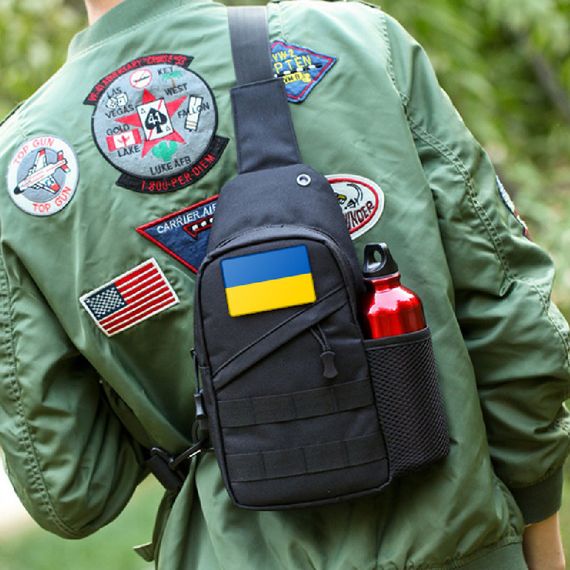 Чоловіча сумка-слінг тактична плечова, Чоловіча тактична сумка барсетка через плече HJ-85 | Зображення 4