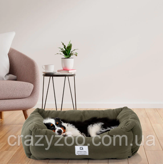 Лежак для собак и котов Ferplast Coccolo Microfleece 80 темно-серый 78x56x22 см 83318023 | Зображення 2