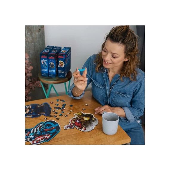 Пазл Trefl Wooden Marvel Heroes Відважна залізна людина 160 елементів (5900511201833) | Зображення 4