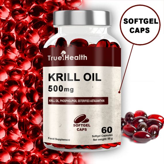 Масло криля True Health Krill Oil 500mg 60 softgel | Зображення 1