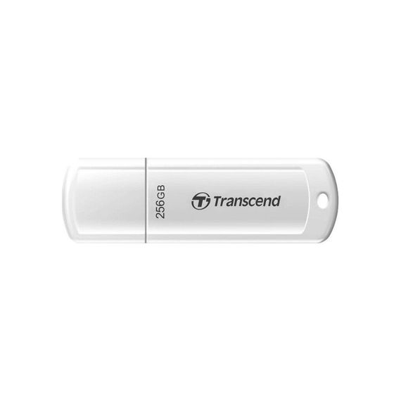 USB флеш накопичувач Transcend 256GB JetFlash 730 White USB 3.1 (TS256GJF730) | Зображення 1