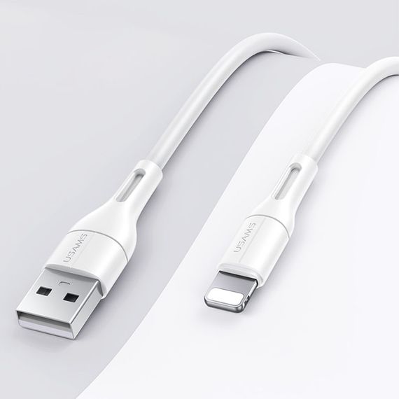 Дата кабель USAMS US-SJ500 U68 USB to Lightning (1m) Белый | Зображення 1