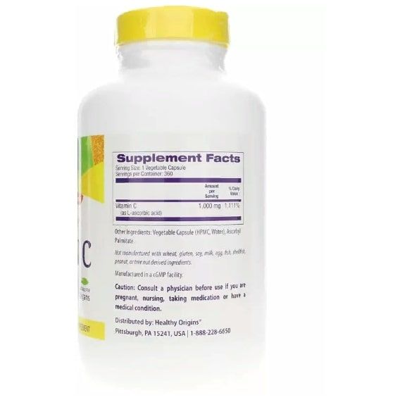 Витамин C Healthy Origins Vitamin C 1000 mg 360 Veg Caps HOG-15228 | Зображення 2