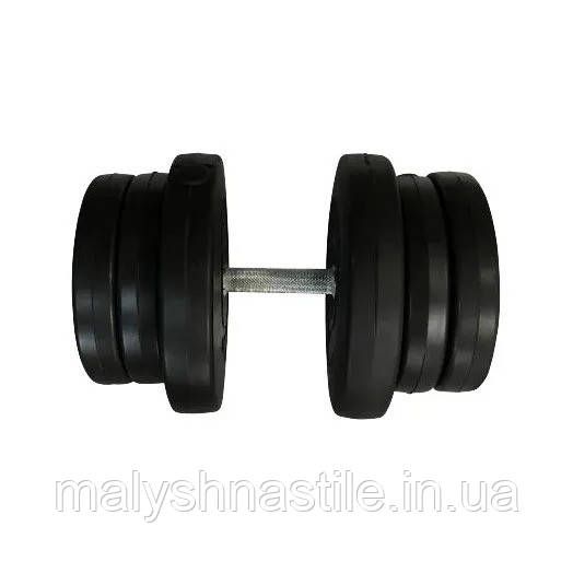 Гантель наборная композитная в пластиковой оболочке Rock Pro-R 21,5 кг NE-PL-R-021