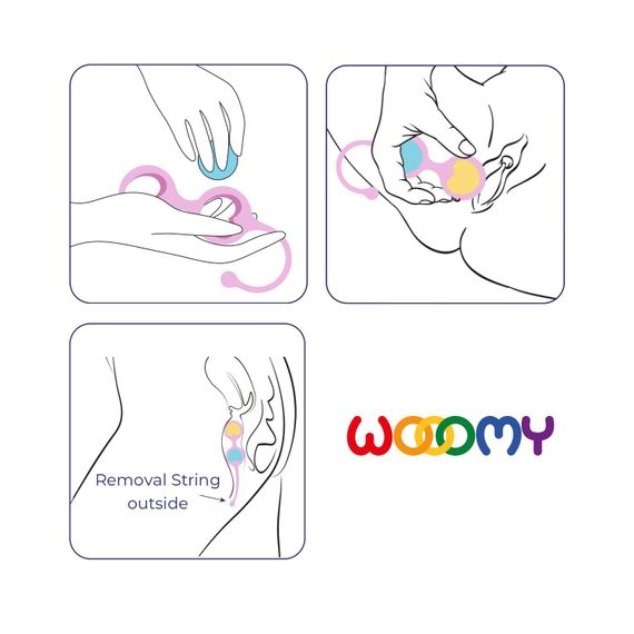 Вагінальні кульки Wooomy Love Pearls | Зображення 3