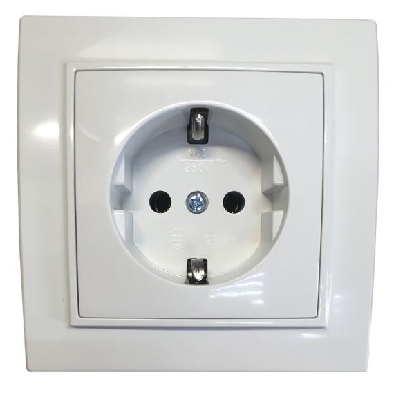 Розетка внутренней установки 1-я з/к белая IP20 Malta Ny95000958 | Зображення 2