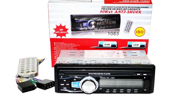 Автомагнитола 1083 1DIN USB 2.0 порт AUX черный (lp-83723_593) | Зображення 2