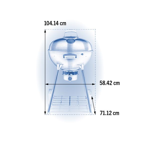 Вугільний гриль 57 см Napoleon Premium Kettle NK22K-LEG-3 Код: 012116 | Зображення 7