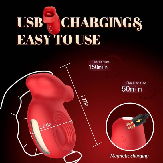 Кліторальний стимулятор - Kiss Fun Occlusal Vibration Massager Sex Aura | Зображення 7