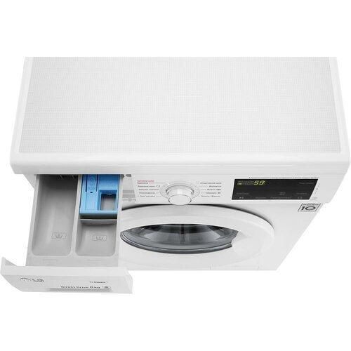 Стир. машина с фронт. загр. LG F4J3TS0W, 8кг, 1400, A+++, Пар, глубина 55см, Дисплей, Инвертор, Белый (F4J3TS0W) | Зображення 6
