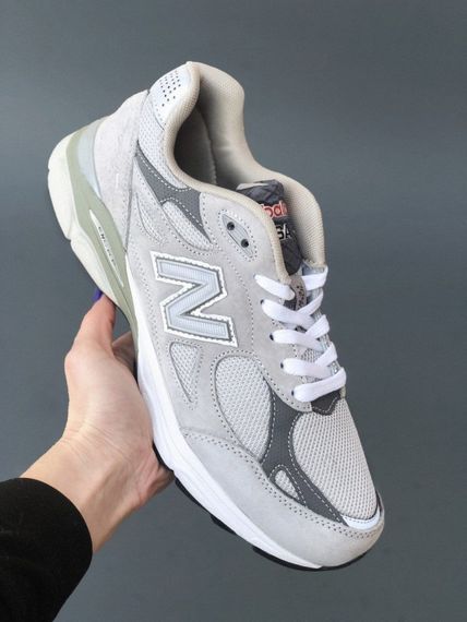 Кросівки весна літо New Balance 990 шкіра, текстиль сірі | Зображення 4