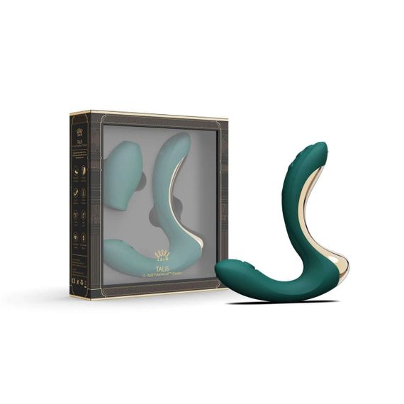 Вібратор-пульсатор з вакуумною насадкою Zalo – Talis G-Spot PulseWave Vibrator Turquoise Green Sex Aura | Зображення 6
