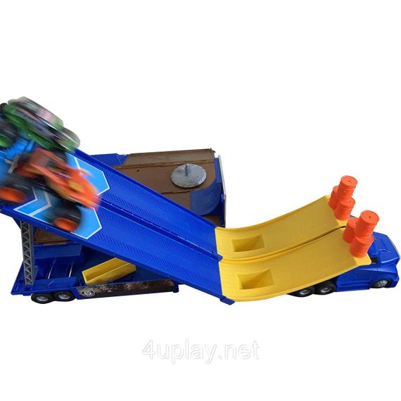 Трейлер автовоз для монстр-траків Монстр Джем Вантажівка транспортер Оригінал Monster Jam Transforming Hauler | Зображення 4