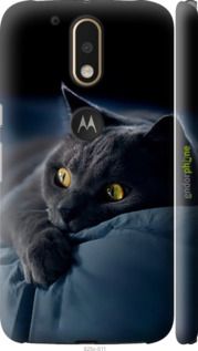 Чохол на Motorola MOTO G4 PLUS Димчастий кіт "825m-953-2448"