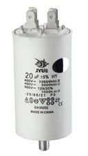 CBB60M 55 mkf  450VAC (±5%) (50*106 mm) болт+клеми, поліпропіленовий конденсатор для пуску та роботи
