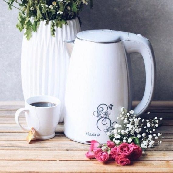Электронный чайник для дома MAGIO, Тихий бытовой чайник, Мощный бытовой электрочайник дисковый SX-81 | Зображення 3