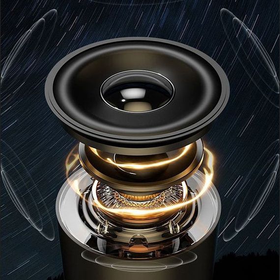 Кемпинговый фонарь аккумуляторный QD08 2in1 + Bluetooth колонка Biege | Зображення 2