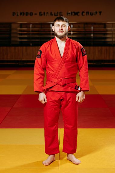 Кімоно для грепплінгу червоне, TM "Kintayo", 160 зріст, щільність 450 гр/м.кв.