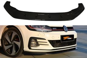 Передня Lip накладка DPT V-1 (для GTI, 2017-2019, чорний глянець) для Volkswagen Golf 7/E-Golf рр