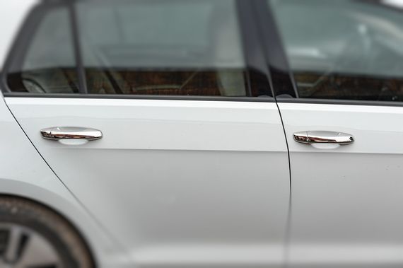Накладки на ручки (4 шт, нерж) Carmos - Турецька сталь для Volkswagen Golf 7 | Зображення 1
