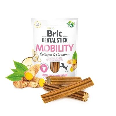 Лакомство для собак Brit Dental Stick Mobility коллаген и куркума 251 г (8595602564361) | Зображення 2
