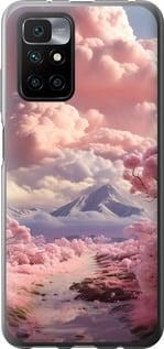 Чохол на Xiaomi Redmi 10 Рожеві хмари із силікону FCh_006621