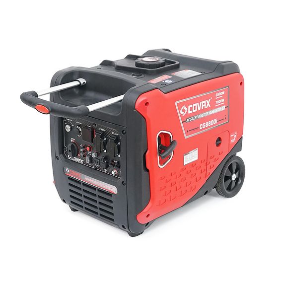 Генератор інверторний бензин COVAX CG8800i, 7.0kW, однофазний 220V, 50Hz, electrik starter, KM172Fi 4-stroke, бак 10L,